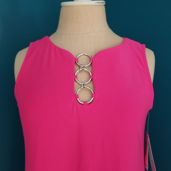 Ivy Lane Bright Pink Summer Dress Petite Small NWT - Picture 2 of 6